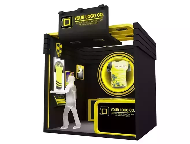 Booth Exhibition Stand a617b 3D model