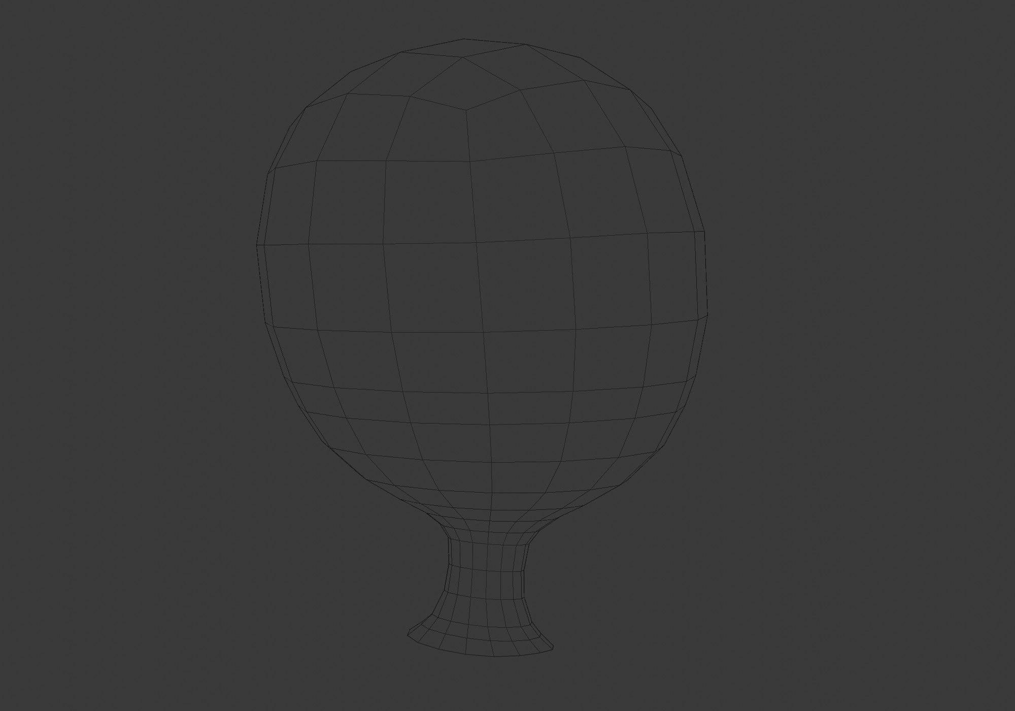 simple cartoon head  3D model_8