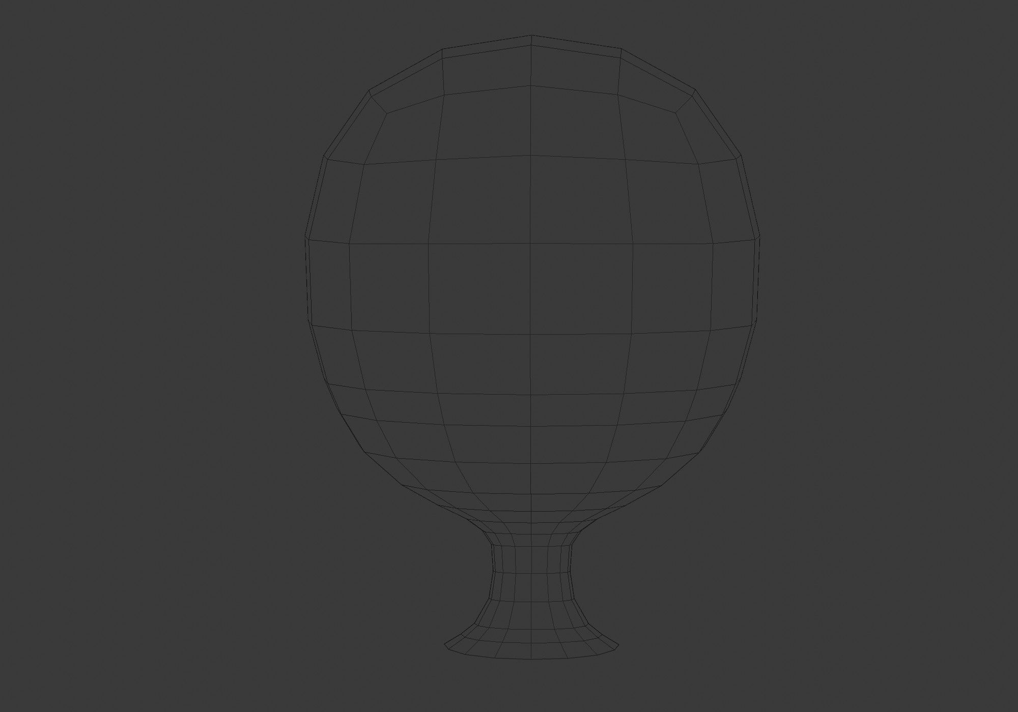 simple cartoon head  3D model_9