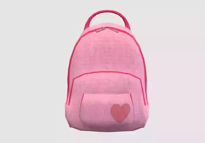 pink female backpack 