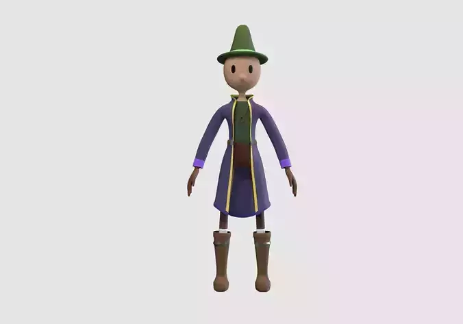 male cartoon wizard 