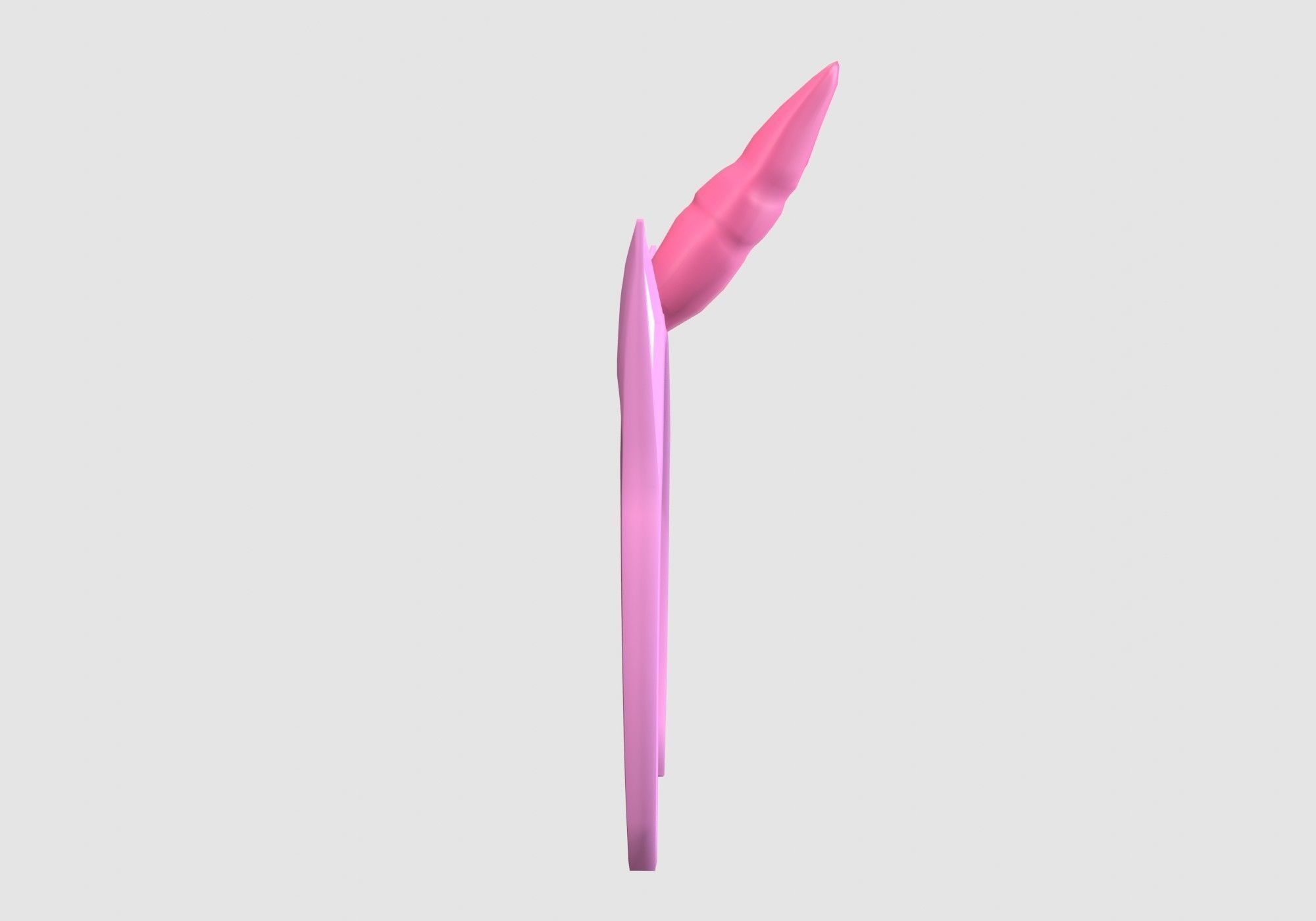 female unicorn headband 3D model_2