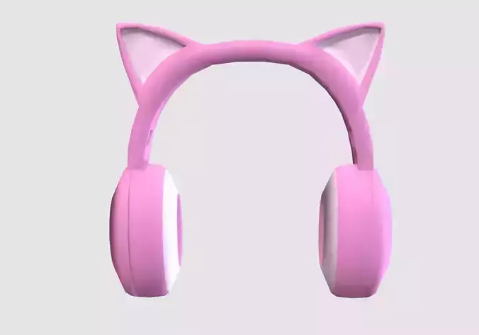 female pink headphones 