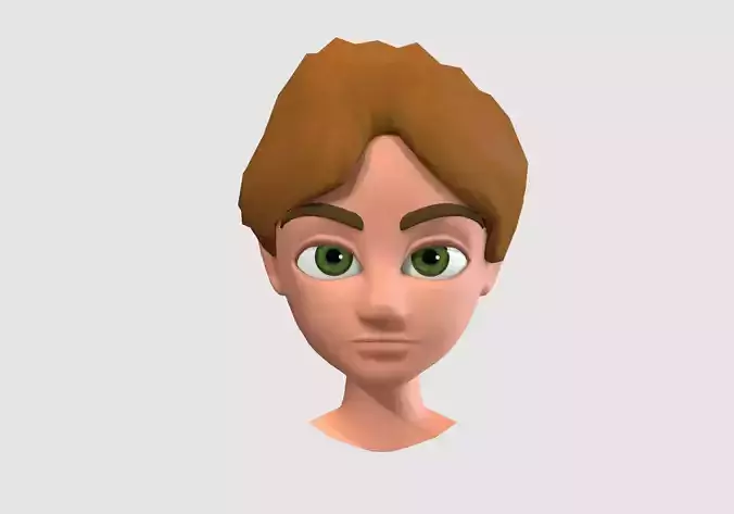 cartoon boy head 
