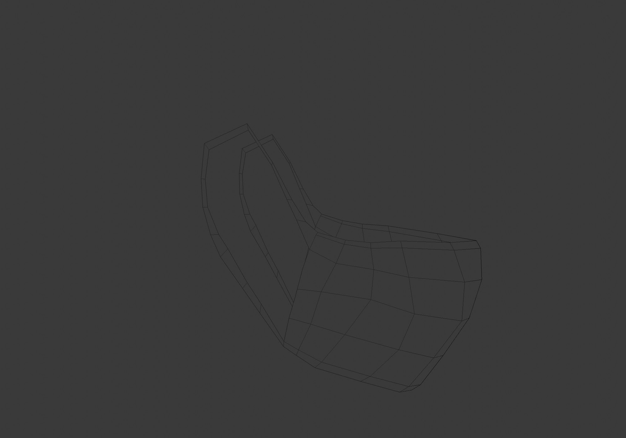 black cartoon mask 3D model_7