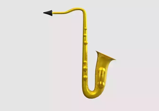 basic cartoon saxophone