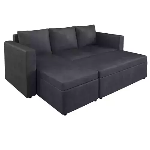 Sacramento Sofa Bed Chaise Reversible Grey