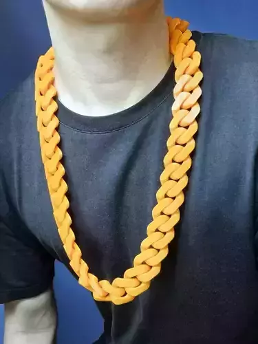 Print-in-Place Cuban Link Chain 3D print model