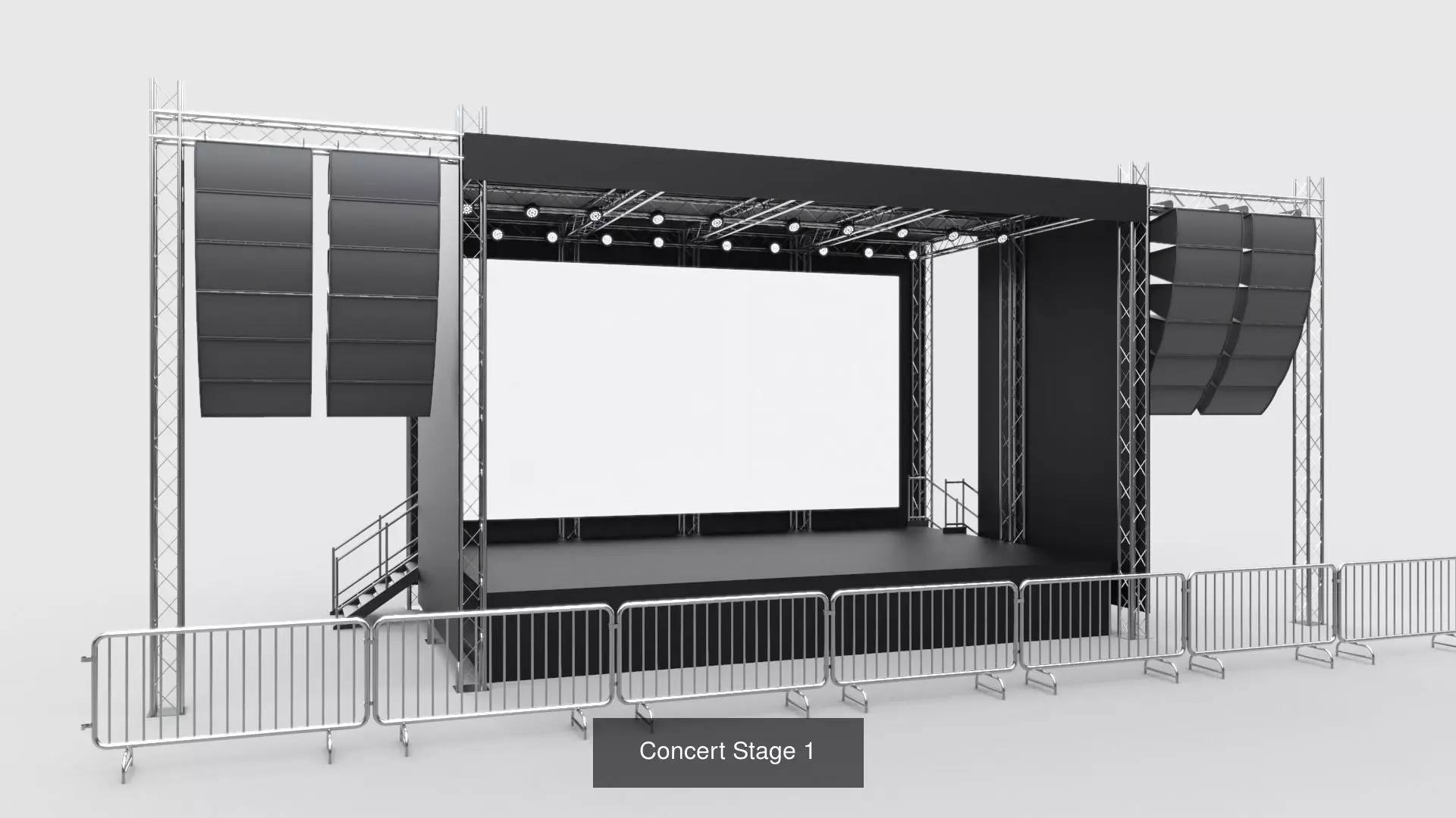 Concert Stages - Pack 1 3D Model Collection_0