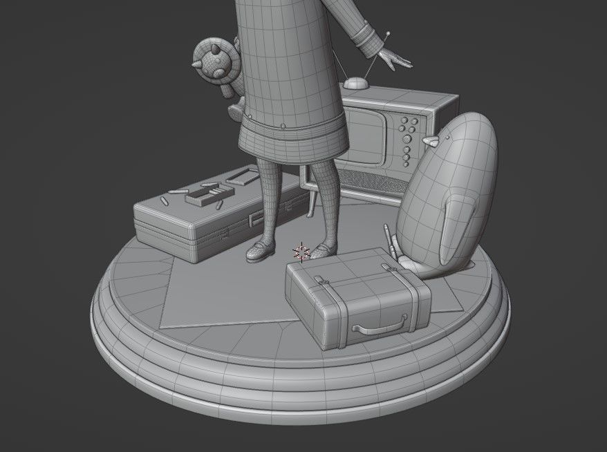 SPY X FAMILY ANYA FORGER Low-poly 3D model_10