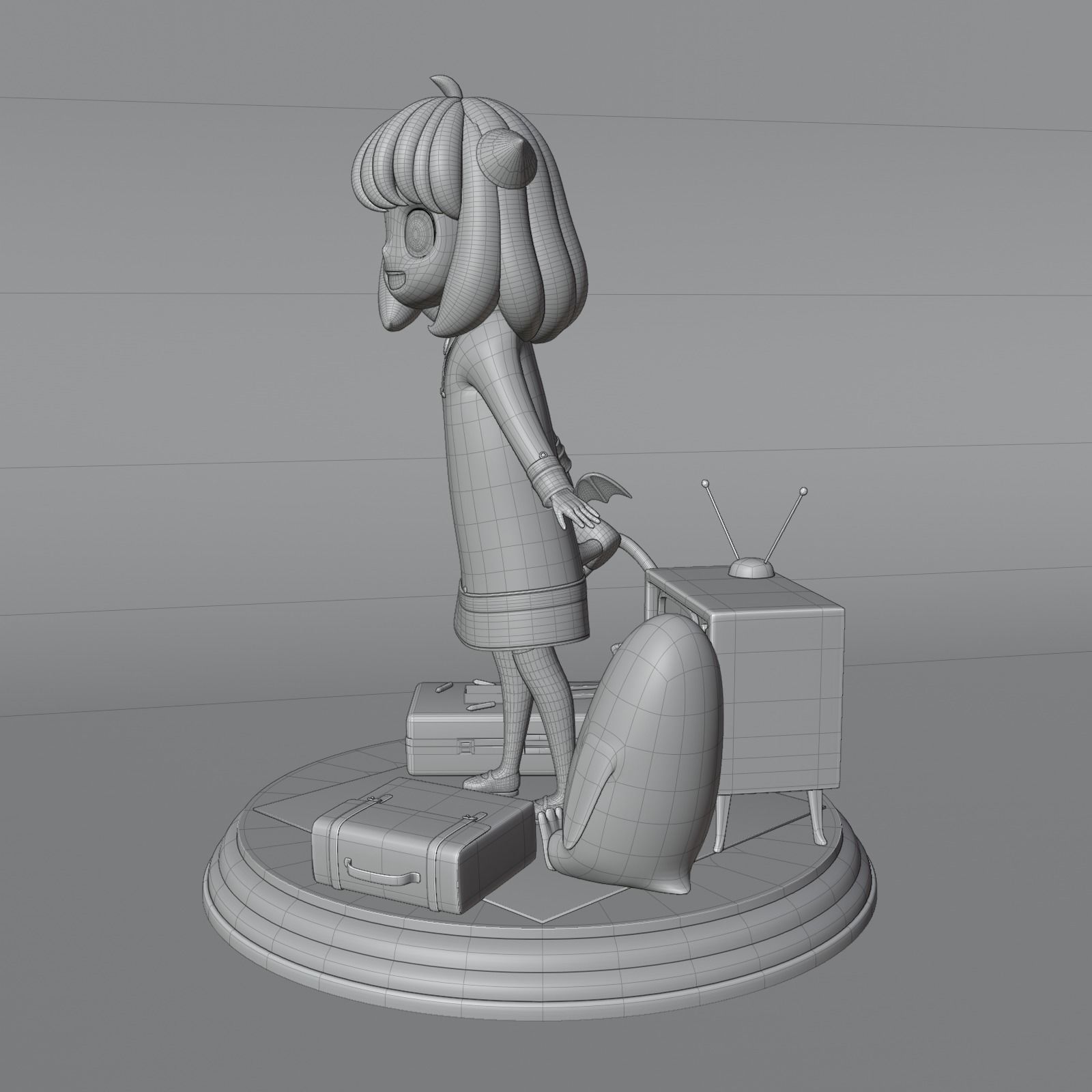 SPY X FAMILY ANYA FORGER Low-poly 3D model_15