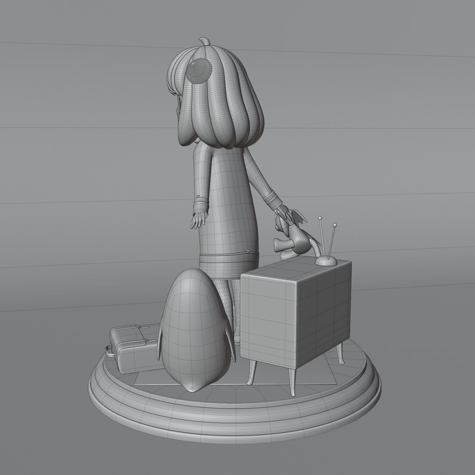 SPY X FAMILY ANYA FORGER Low-poly 3D model_19