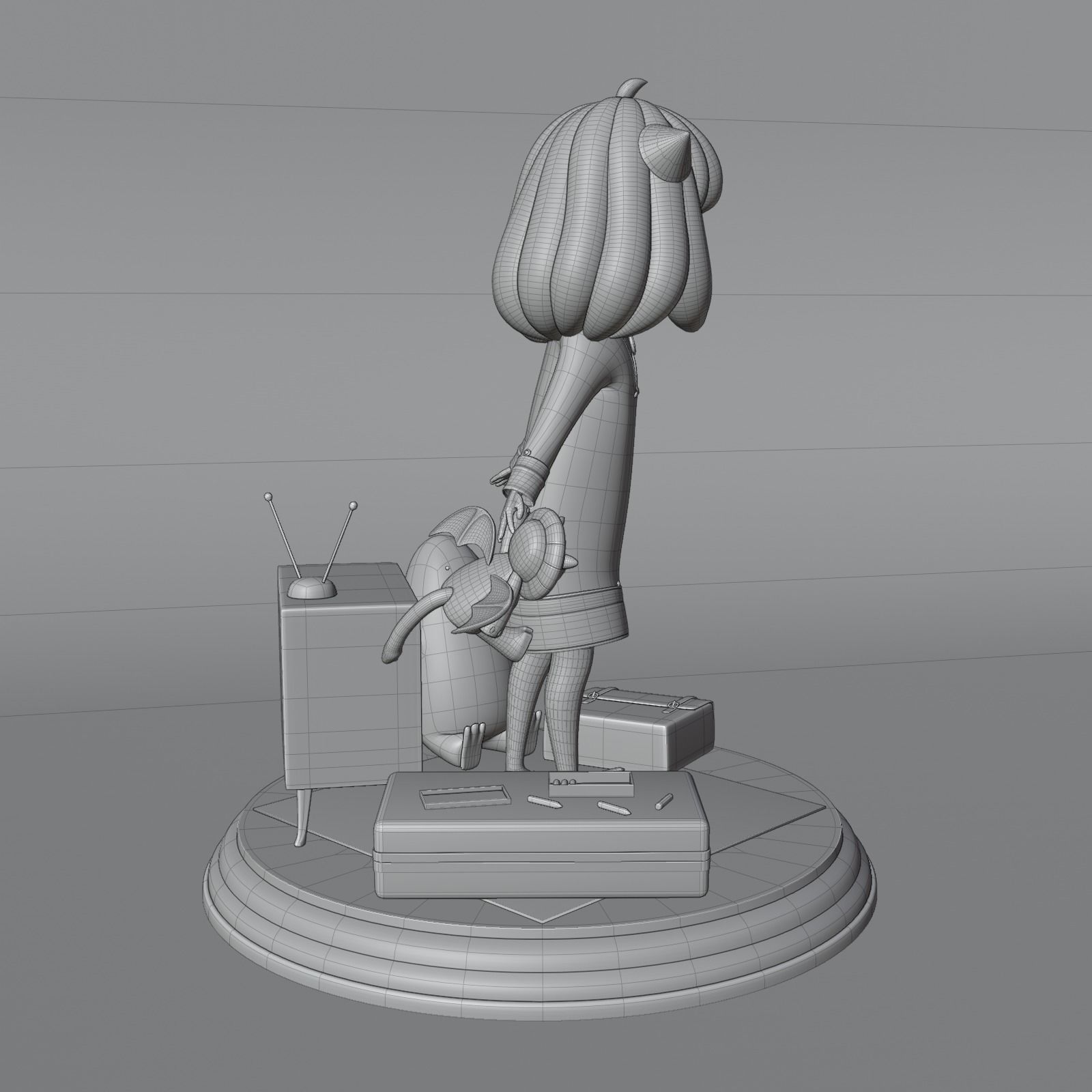 SPY X FAMILY ANYA FORGER Low-poly 3D model_21