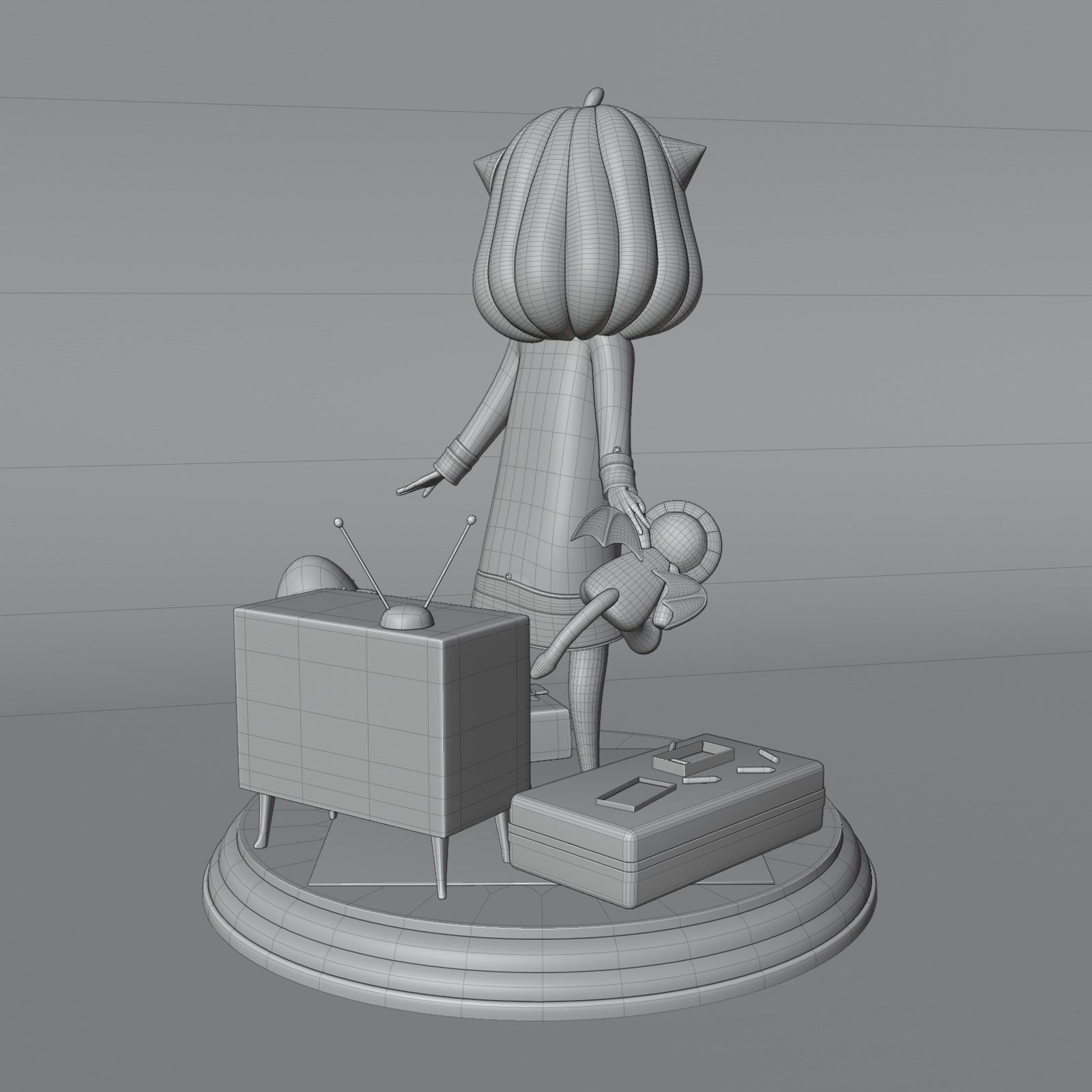 SPY X FAMILY ANYA FORGER Low-poly 3D model_20