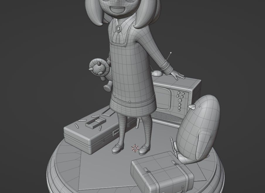 SPY X FAMILY ANYA FORGER Low-poly 3D model_12