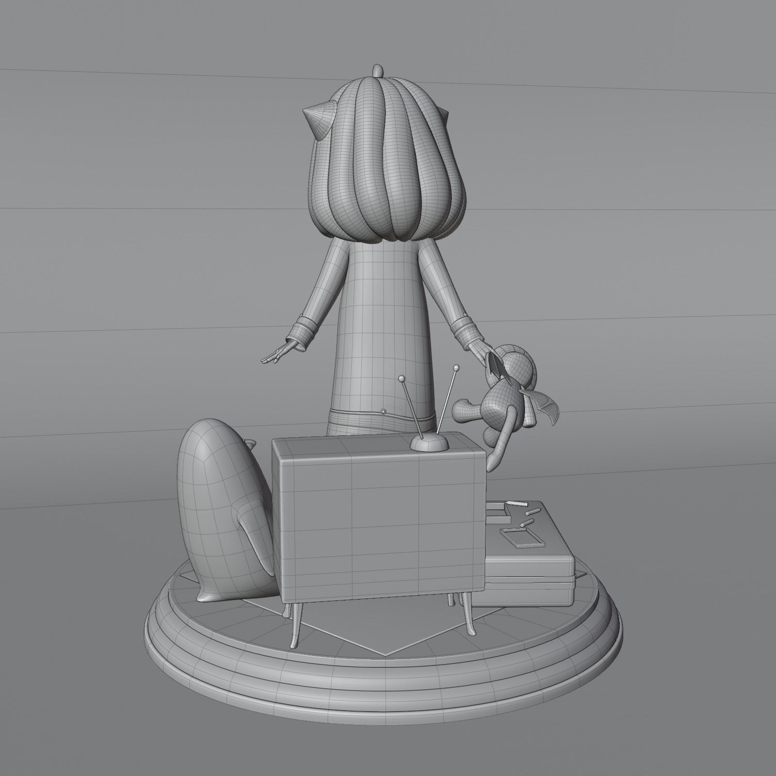 SPY X FAMILY ANYA FORGER Low-poly 3D model_17