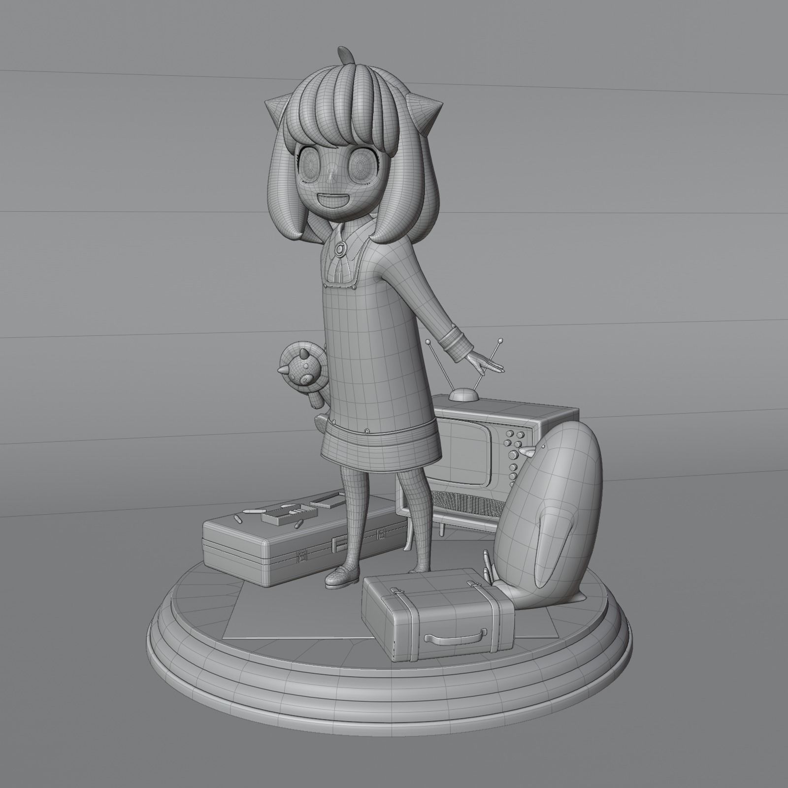 SPY X FAMILY ANYA FORGER Low-poly 3D model_18