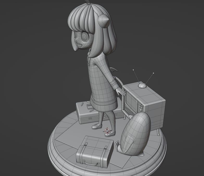 SPY X FAMILY ANYA FORGER Low-poly 3D model_14