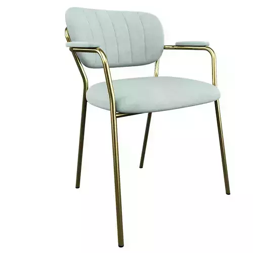 ARMCHAIR JOLIEN GOLD LIGHT GREEN