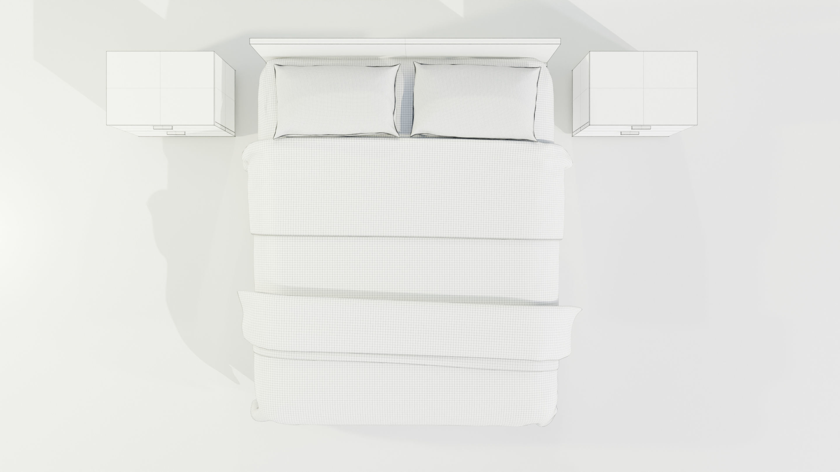 Double Bed 3D model_20