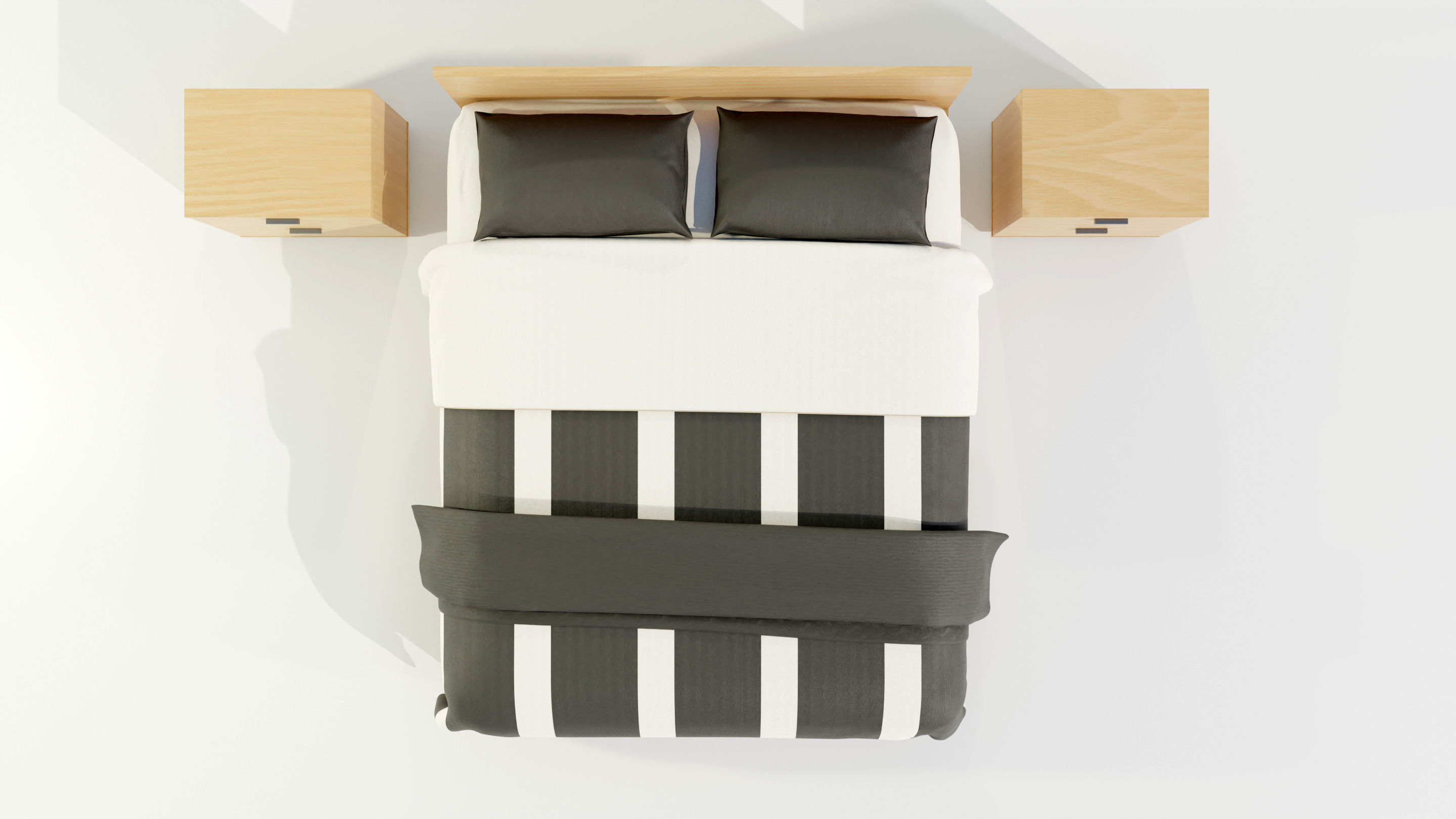 Double Bed 3D model_10