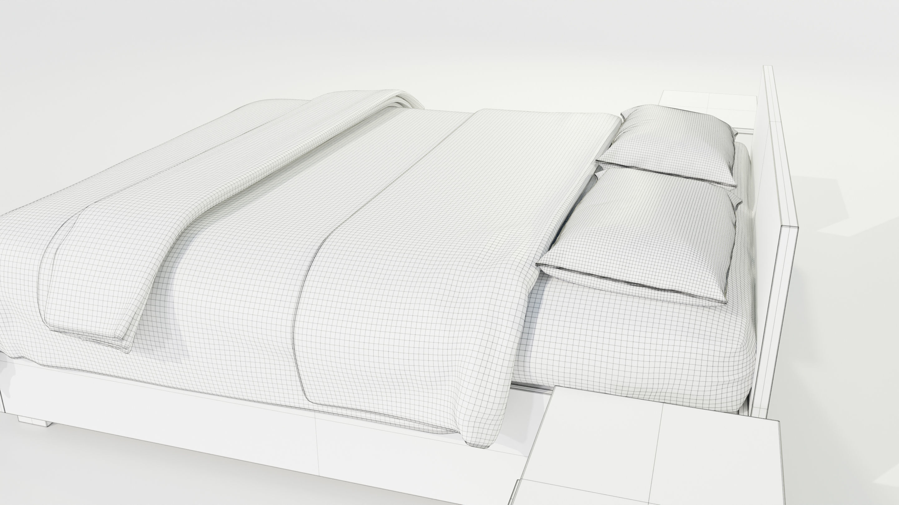 Double Bed 3D model_18