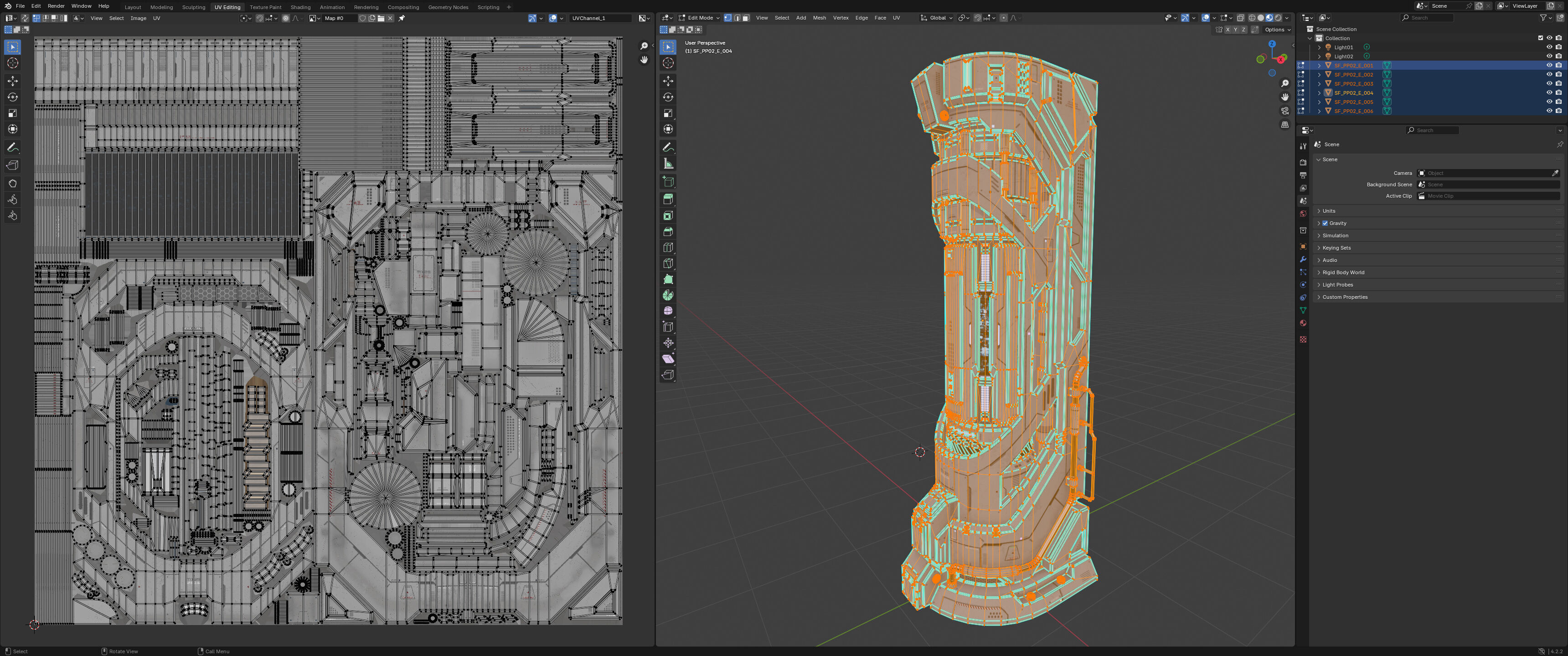 Sci-Fi Parts Kit Pack Vol 02 E-PBR Low-poly 3D model_5