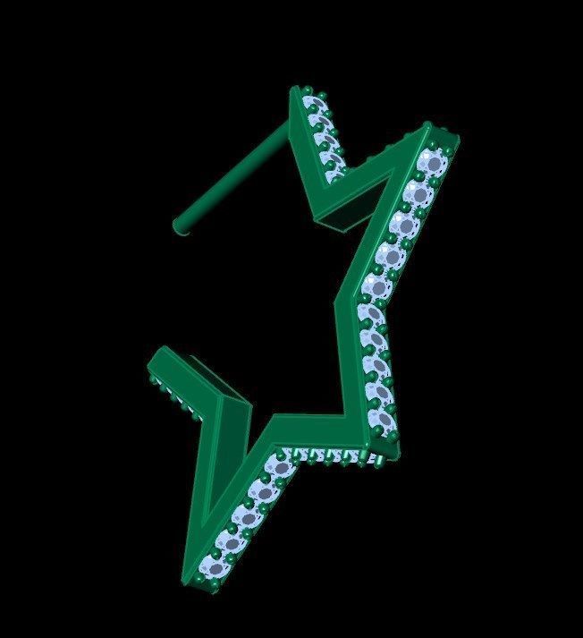 Earrings ri12 3D print model_12