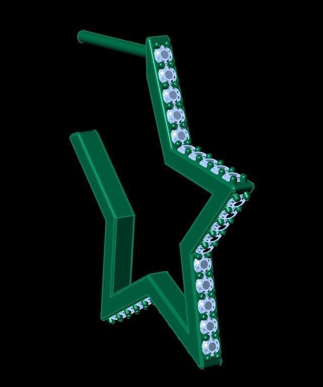 Earrings ri12 3D print model_13