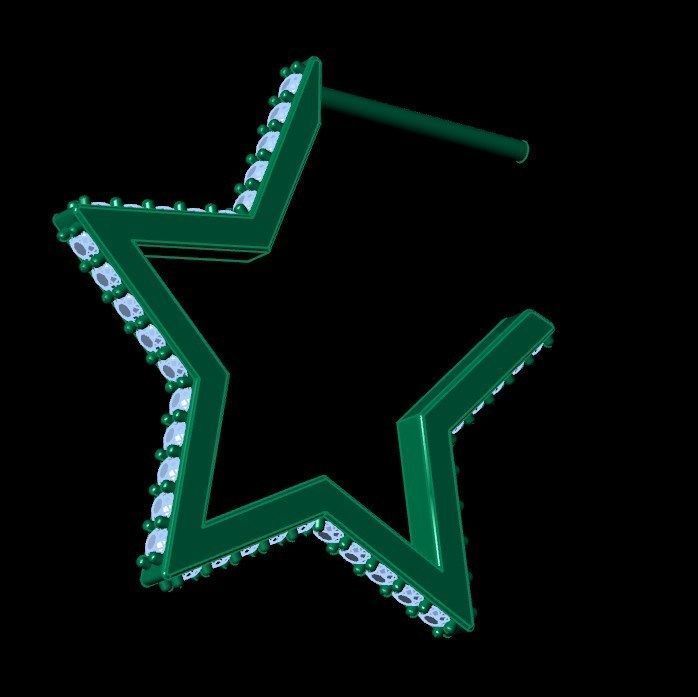 Earrings ri12 3D print model_11