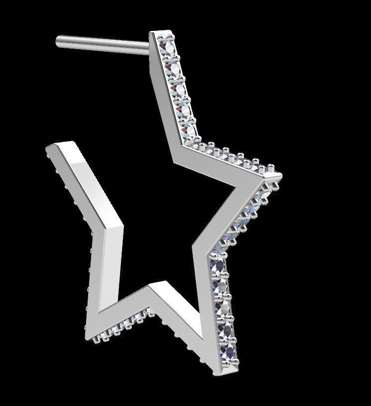 Earrings ri12 3D print model_14