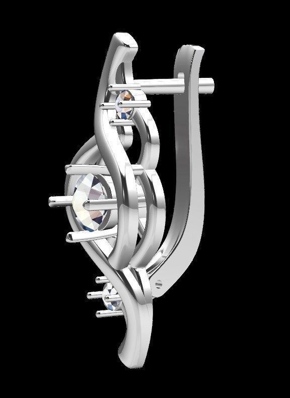 Earrings ri13 3D print model_13