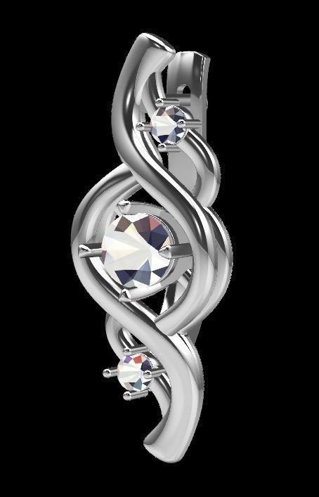 Earrings ri13 3D print model_15