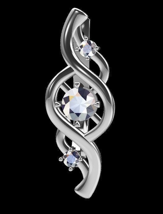 Earrings ri13 3D print model_16