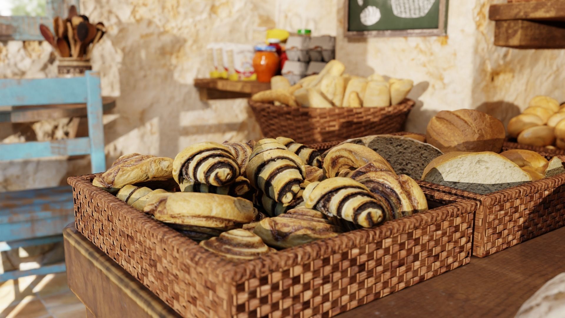 Pastries pack Low-poly 3D model_18