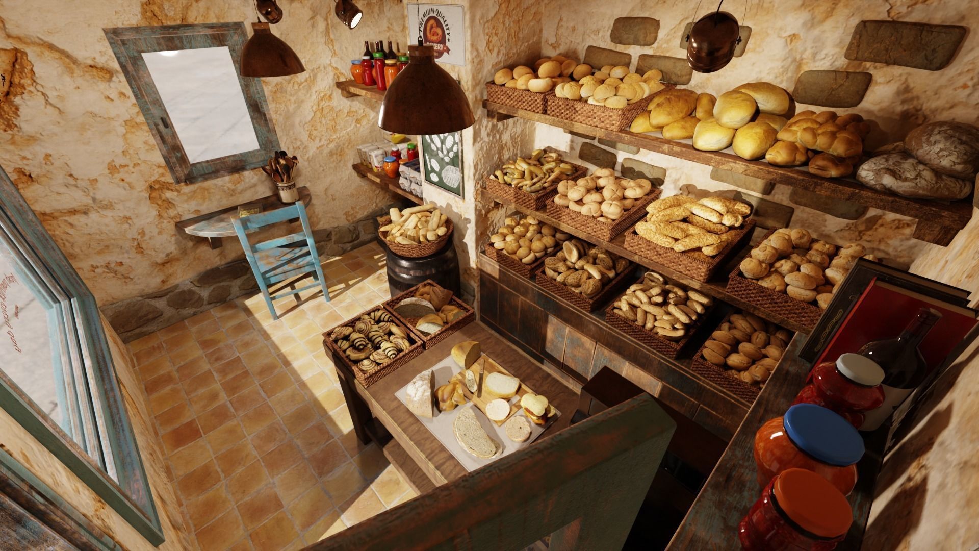 Pastries pack Low-poly 3D model_3