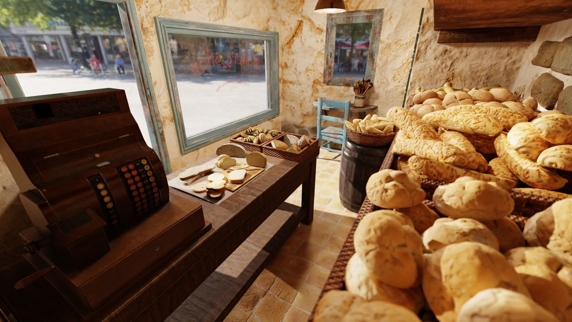 Pastries pack Low-poly 3D model_9