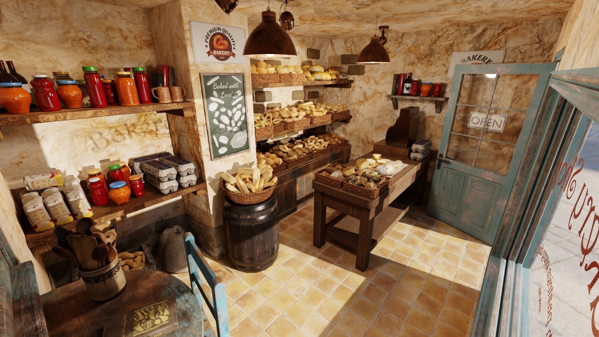 Pastries pack Low-poly 3D model_2