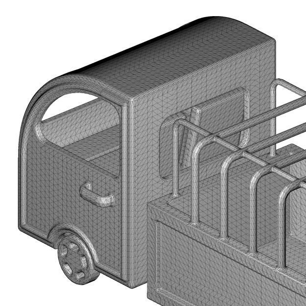 Mini Cargo Truck 3D model_7