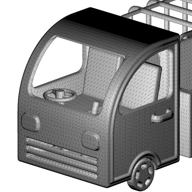 Mini Cargo Truck 3D model_4