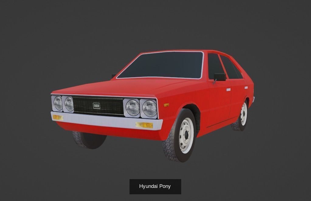 Hyundai Vehicles Pack 3D Model Collection_3