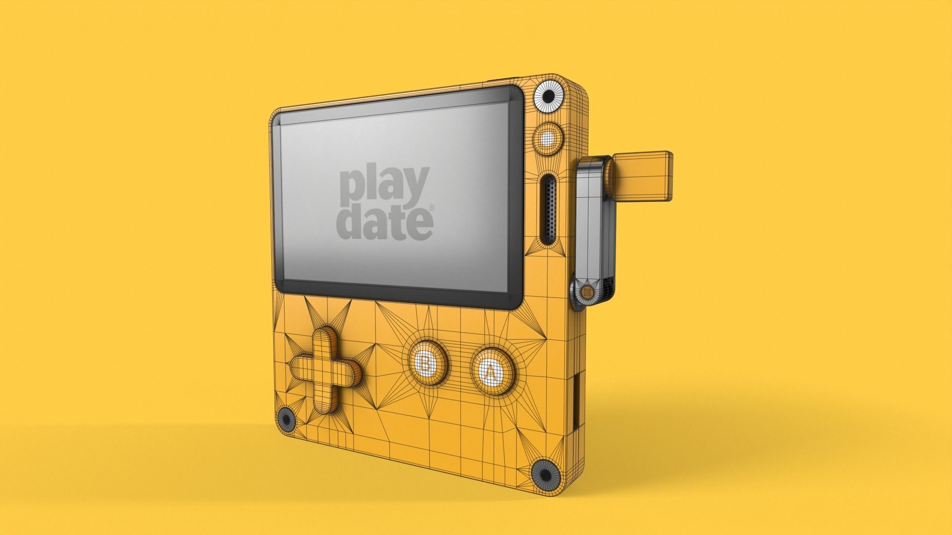 Playdate 3D model_2