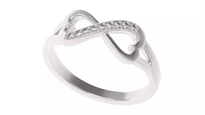 Infinite love Diamond Engagement  Ring All Size