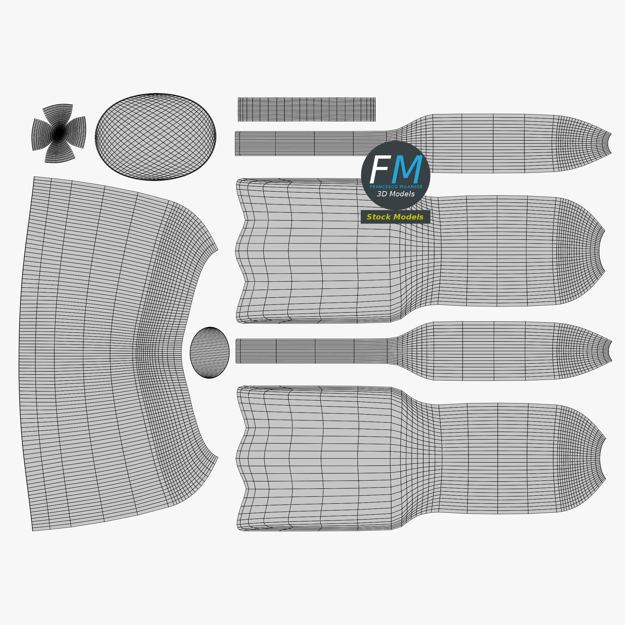 Small halogen lamp 3D model_11