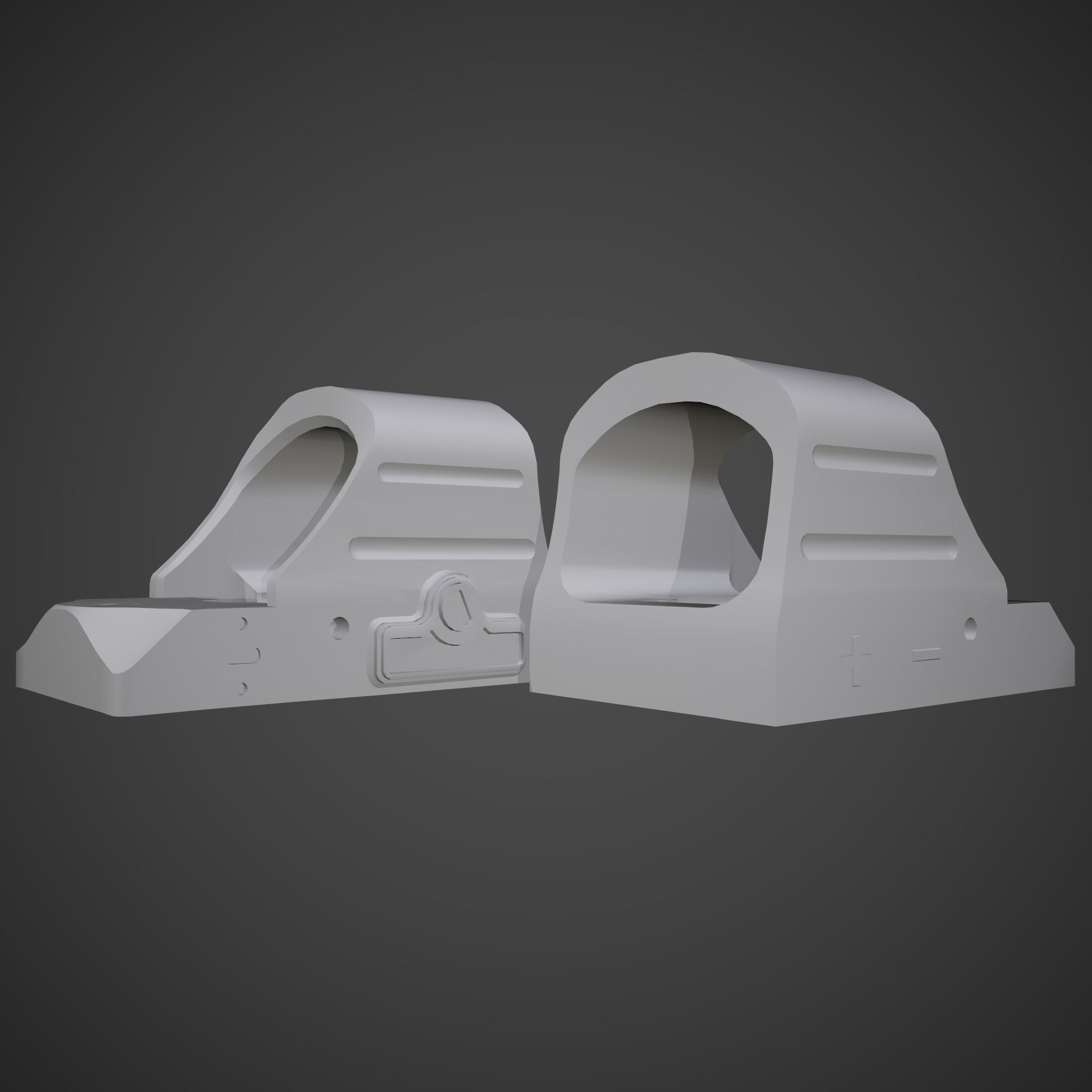 HS507C X2 scope Low-poly 3D model_5
