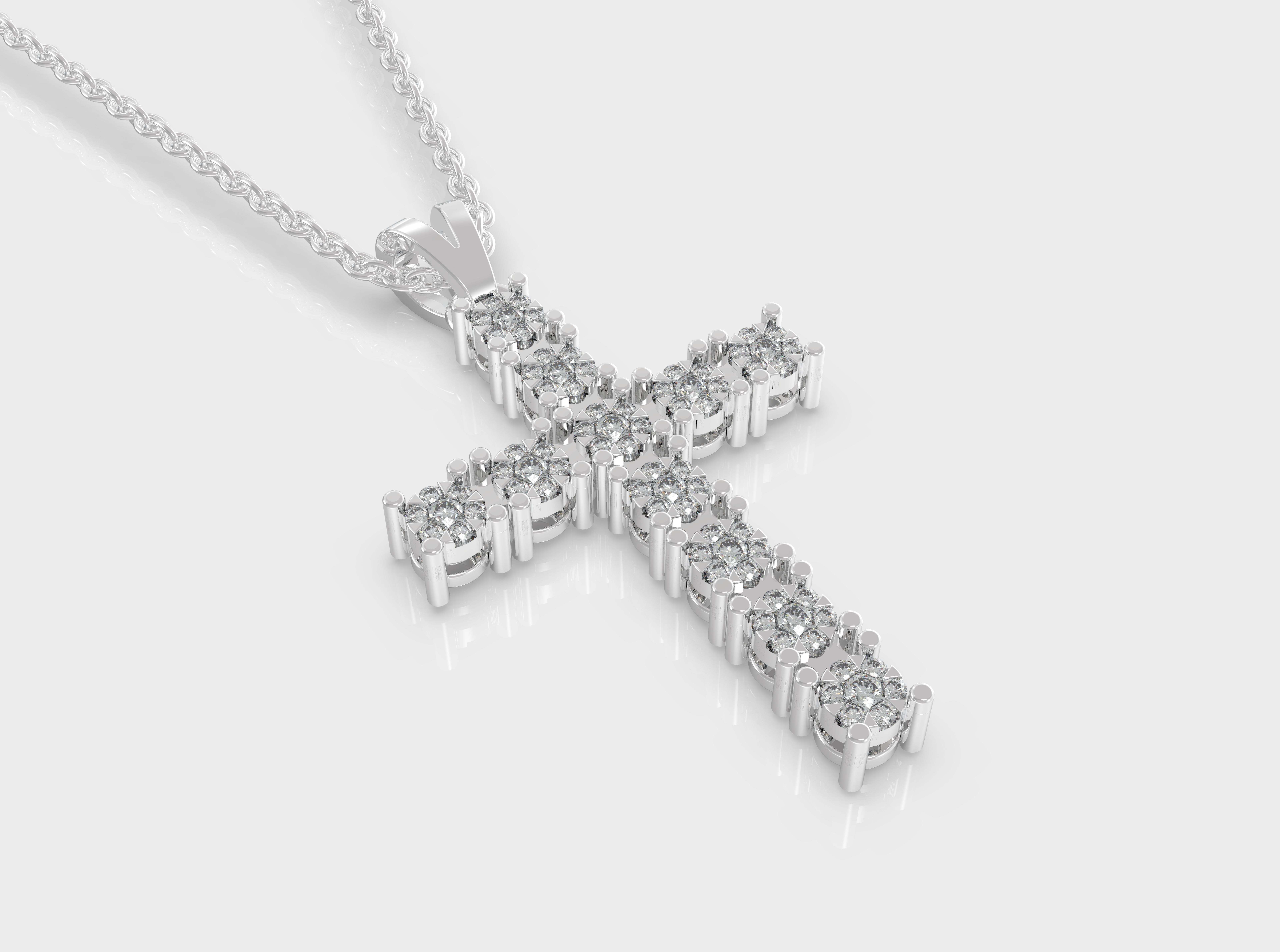 Fashion cross pendant 3dm file ready for printing stl format 3D print model_13