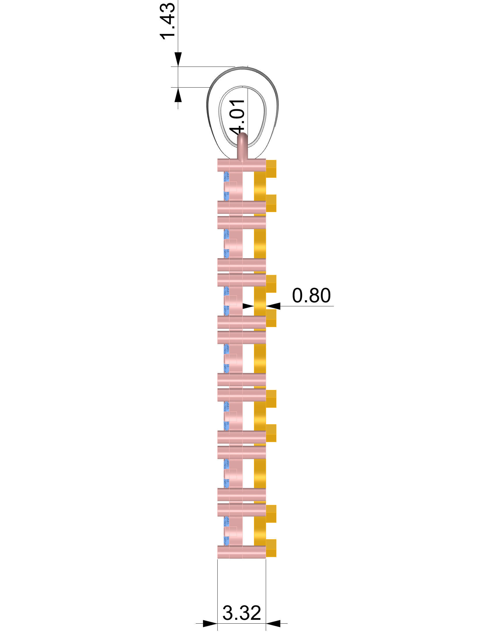 Fashion cross pendant 3dm file ready for printing stl format 3D print model_7