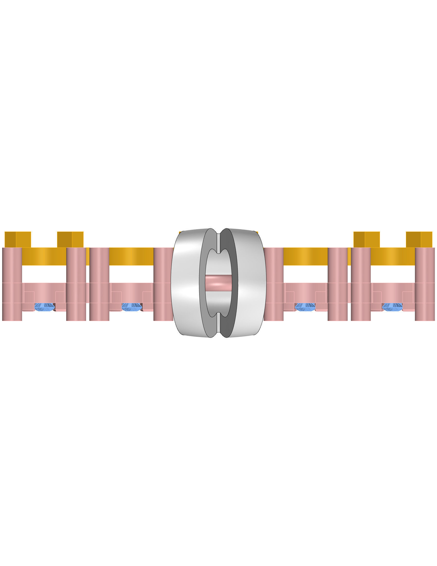 Fashion cross pendant 3dm file ready for printing stl format 3D print model_9