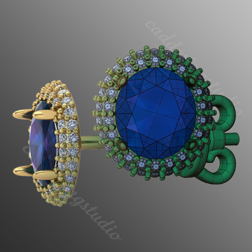 Earrings ri17 3D print model_1