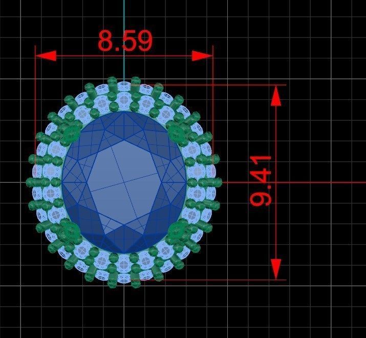 Earrings ri17 3D print model_7
